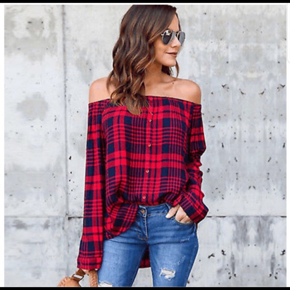 WOMEN’S Flattering Off The Shoulder Long Sleeve